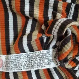 Forever 21 Tops Forever Ribbed Long Sleeved Striped Crop Top